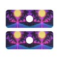 thumbnail image 7 of Yayeee Faucet Mat for Kitchen Sink 14.7" Diatomite Long Splash Guard Pad, Purple Neon Road, 2 Pack, 7 of 7