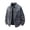Gray, variant on Men Multi Cargo Pocket Denim Trucker Jacket, Button Down Lapel Long Sleeve Vintage Loose Fit Jean Coat Blue M(M)
