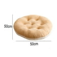 thumbnail image 2 of Thick meditation mat yoga living room balcony office, soft grab velvet cushionKhaki white double (round)50*50, 2 of 5