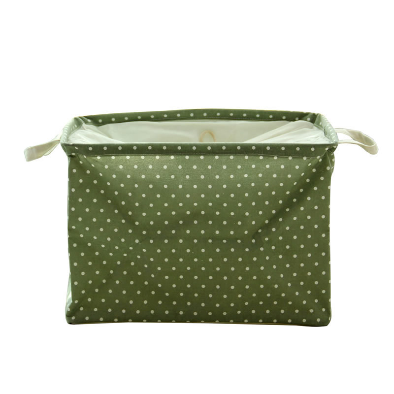 CHUANK Polka Dot Delight The Ultimate Folding Waterproof and Dustproof Laundry Basket for