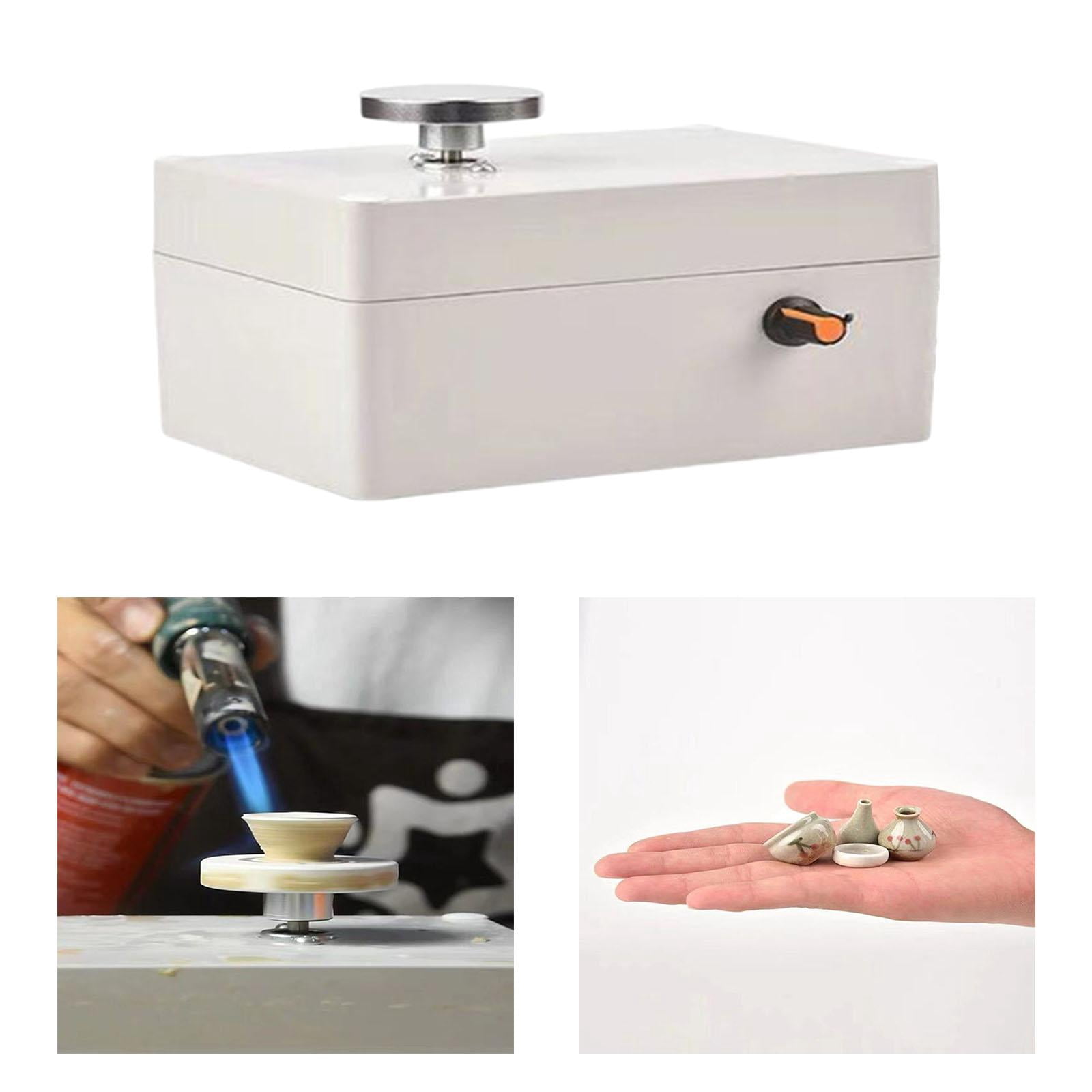 GUOOL USB Electric Pottery Wheel Ceramic 4.5cm Turntable Forming Machine 12V Craft Adjustable Children Adults Safety Shaping Tool