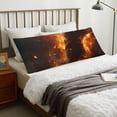 thumbnail image 4 of Balery Cool Fire Man Funda Protectora para Almohada Corporal de Algodón Hipoalergénico con Cierre(55 x 21 pulgadas), Almohadas No Incluidas, 4 of 7