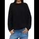 thumbnail image 2 of Suéter de Cuello Redondo para Mujer, Larga, Farol, Tejido , Holgado e Informal Negro L, 2 of 9