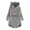Gray, variant on Fesfesfes Plush Coat for Women Casual Christmas Printing Plush Buttons Long Sleeve Hooded Plush Coat Top