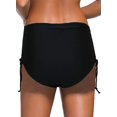 thumbnail image 4 of Women's Ruched Bikini Bottoms Strappy Swim Bottoms Full Coverage Swim Briefs, 4 of 5