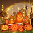 thumbnail image 2 of Lámpara Led de calabaza de Halloween, farol creativo, decoración de habitación, Cara de fantasma de Halloween, luz de calabaza, decoración de fiesta de jardín, decoración de habitación, 2 of 4
