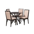 thumbnail image 2 of Baxton Studio Eira Modern Sand Fabric and Dark Brown Finished Wood 5-Piece Dining Set, 2 of 7
