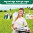 thumbnail image 2 of Premium Foldable Clothes Drying Hanger with 24 Clips, Anti-Rusty Plastic Drying Rack for Socks, Lingeries, Delicates and Baby Clothes (Grey), 2 of 7