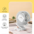 thumbnail image 4 of Desk Clamp Fan, 5-Speed Adjustable, Quiet Operation, USB-Powered, Student Dormitory/Office/Home Use, 360° Rotation, Safe Filter Design, Portable Air Circulator, 4 of 6