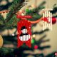 thumbnail image 4 of Gibobby 12 Uds. Suministros de decoración navideña para el, comercial, vestido de árbol de Navidad, muñeco de nieve de, colgante de Navidad para(Rojo), 4 of 5