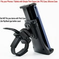 thumbnail image 4 of Support de Tablette de Vélo d'Intérieur Support de Cellulaire pour Guidon de Gym Stationnaire sur Vélo Épais, Vélo d'Exercice Spinning, Tapis Roulant, Elliptique, Réglable par Dhystar-Accessoires, 4 of 7