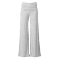 thumbnail image 6 of Coral Fold Over Yoga Pants 2026 Wide Leg Loose Fit Lounge Pant with Ruched Waist Sports Leggings for Yoga Sports Everyday(Light Gray,XXL), 6 of 6