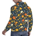 thumbnail image 6 of Uemuo Pumpkins And Sunflowers2 Pattern Men's Hoodie - Casual Pullover Hoodie with Kangaroo Pocket, Stylish Hooded Sweatshirt for Everyday Wear-Large, 6 of 7