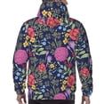 thumbnail image 7 of Lsque Floral Pattern Casual Men's Hoodie,Hooded Sweatshirt with Kangaroo Pocket,Pullover Hoodie-Medium, 7 of 7