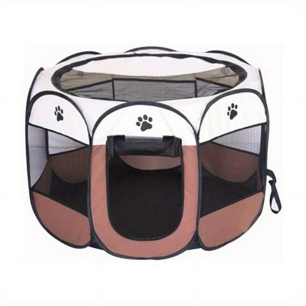 Portable Pet Playpen Oxford Dog Rabbit Tent, Indoor And Outdoor Portable Pet Cage Foldable Pet Exercise Pen Tents Dog Kennel House Playground For Puppy Dog