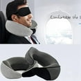 thumbnail image 5 of uhnmki Travel Neck Pillow For Sleep: Adjustable Memory Foam Travel Pillow Neck Pillow 360° Head Support Portable Travel For Planes Trains Cars Offices, 5 of 5