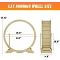 thumbnail image 2 of Historyli Exercise Wheel for Indoor Cats-48Inch Large Cat Running Wheel with Super Wide 15Inch Tread-Quiet Spinner Hamster Wheel,Supports Up to 45Lbs,Easy Assembly, 2 of 6