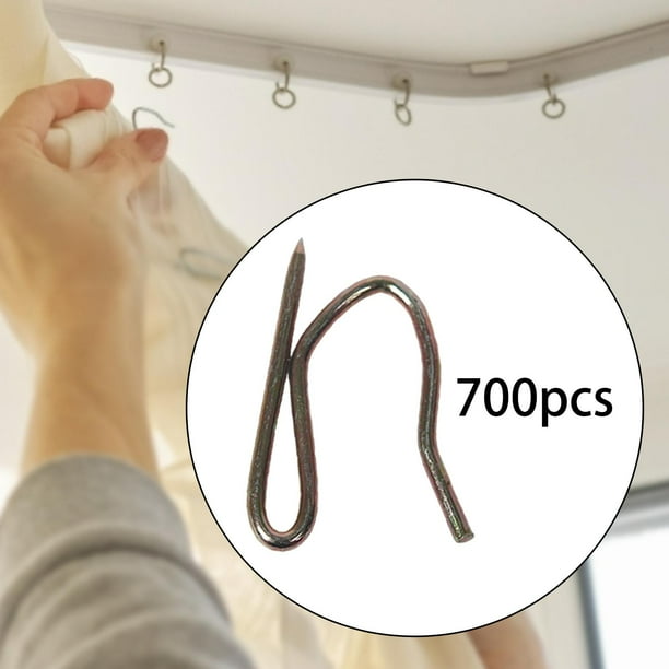 Ganchos para cortinas de hierro, ganchos para colgar cortinas, ganchos para colgar cortinas de ventanas, perchas para cortinas para puertas, ventanas, 700PCS Baoblaze Ganchos para cortinas