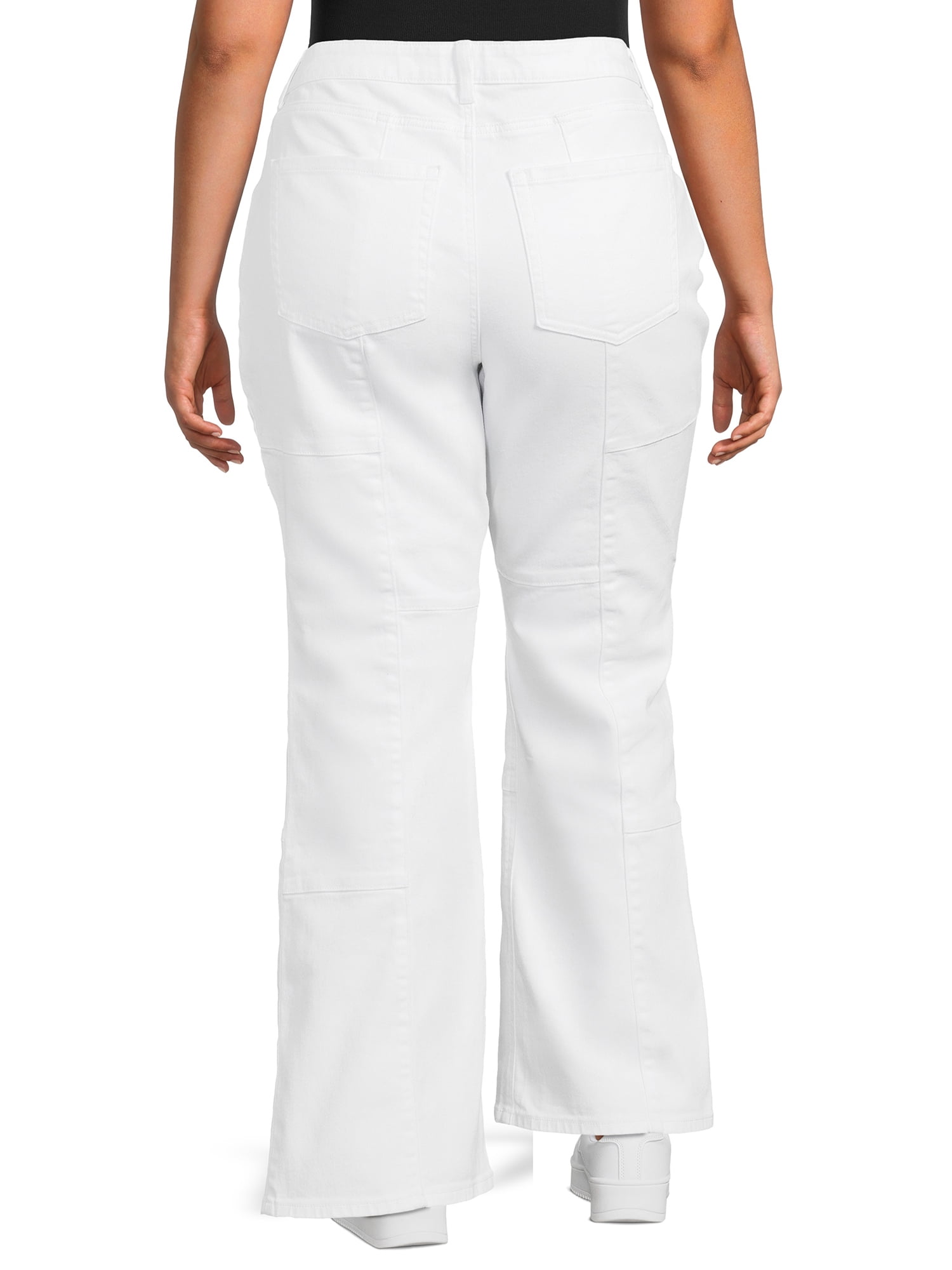 No Boundaries Juniors Plus Size High Rise Pieced Flare Jeans, 31.5" Inseam, Sizes 19-25