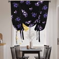 thumbnail image 3 of Purple Olive Fruits Balloon Curtains for Bedroom/Front Door/Bathroom, Spring Farm Branches Leaves Plants Black Tie Up Curtains 63 Inch Length Kitchen Curtains Shades for Windows 46"x63", 3 of 8