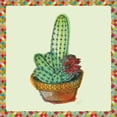 thumbnail image 2 of Cusson, Marie Elaine 20x20 Black Ornate Wood Framed with Double Matting Museum Art Print Titled - Rainbow Cactus III, 2 of 4