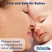 Kolcraft Pediatric 800 Extra Firm Baby Crib & Toddler Mattress, 80 Coil, Waterproof, Ecru