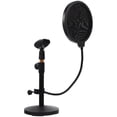 thumbnail image 4 of 1 Set Desktop Mic Stand Adjustable Tabletop Microphone Bracket with Mic Filter for Home Studio, 4 of 8