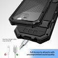thumbnail image 5 of for iPhone 15 Case Heavy Duty Protection with Built in Lens Screen Protector Rugged Stand 360 Full Body Military Grade Metal Bumper Phone Cases Men  2023 6.1 inch Black, 5 of 6