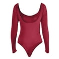 thumbnail image 6 of Idoravan Bodysuits for Women Long Sleeve,Fashion and Sexy Women's Zipper Sleeveless Color Jumpsuit Jumpsuit Pants Red S, 6 of 9
