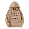 thumbnail image 4 of WILLBEST Sudadera de Mujer, Estilo Casual de Invierno, con Estampado Navideño Del Alfabeto, Cordón Ajustable, Bolsillo y Manga Larga Chica​​, 4 of 4
