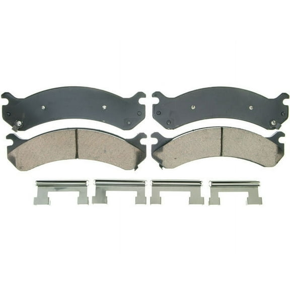 Front Brake Pad Set - Compatible with 2003 - 2018 GMC Savana 2500 2004 2005 2006 2007 2008 2009 2010 2011 2012 2013 2014 2015 2016 2017