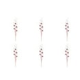 thumbnail image 2 of Vickerman Red/White Glitter Ball Curly Artificial Christmas Spray. Includes 6 sprays per pack., 2 of 2