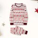 thumbnail image 3 of Conjuntos a juego de pijamas navideños Top de manga larga y pantalones de vacaciones Conjunto de ropa de dormir para el hogar FLhrweasw Nuevo, 3 of 9
