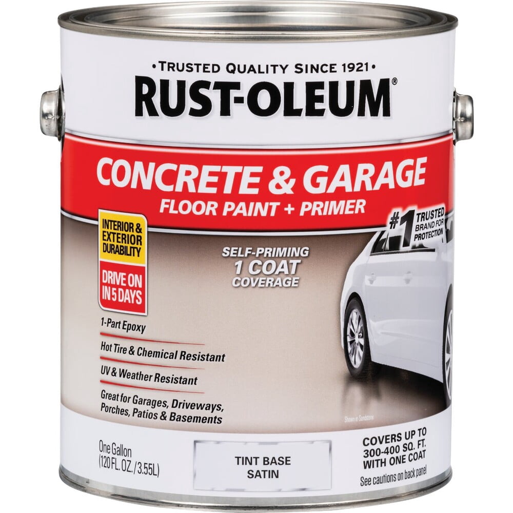 Rust-Oleum Satin Tint Base Acrylic Concrete & Garage Floor Paint 1 gal