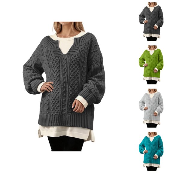 Women's Sweaters Lightweight Cardigan Casual Knit Boho Vacation Summer Outfit Knitted Pullover Sweater Soft Casual Winter Warm Turtleneck Long Sleeve Crewneck