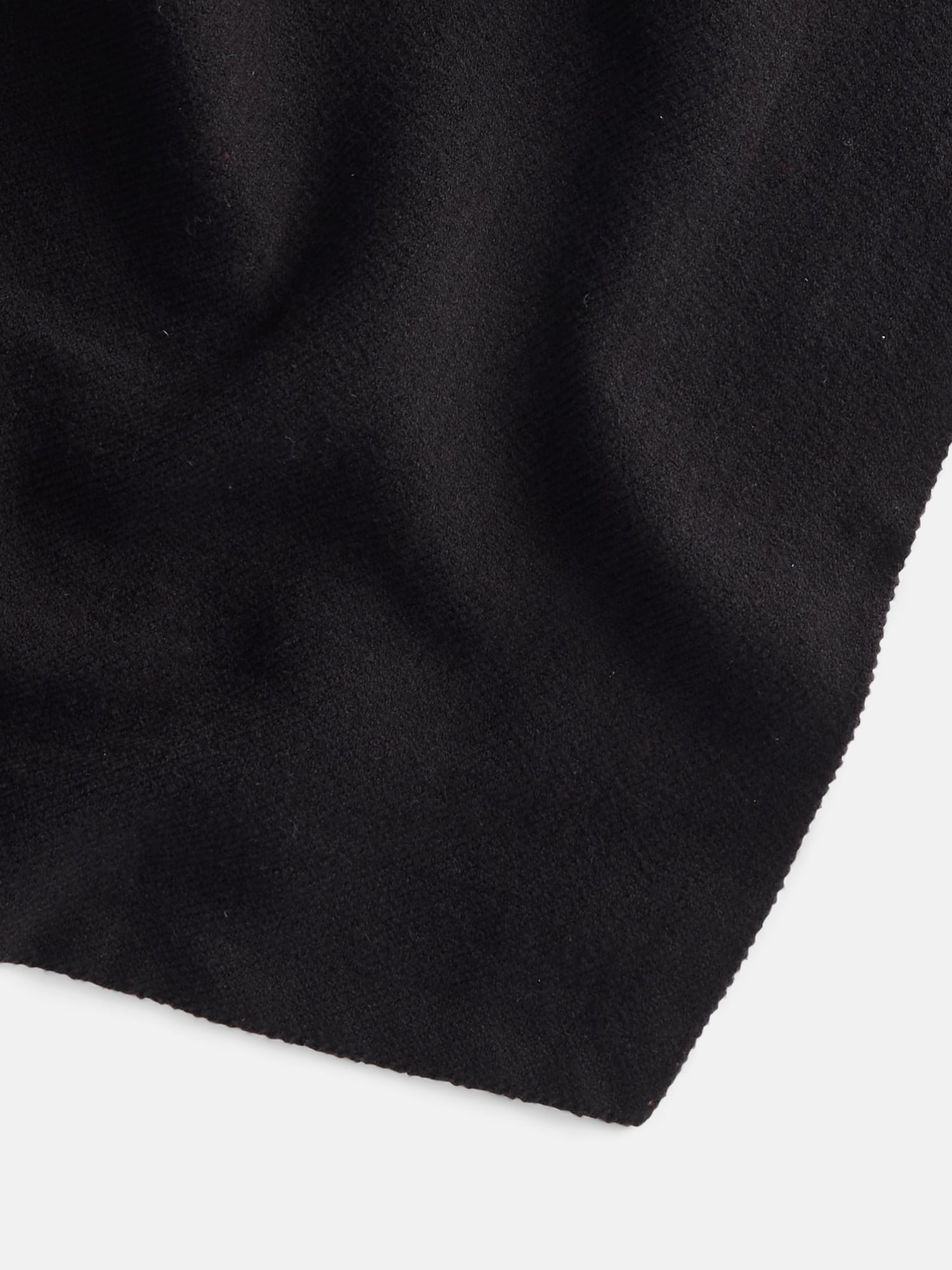 Scenario Women's Solid Knit Kite Scarf, Black Soot