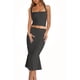 thumbnail image 4 of Conjunto de dos piezas CHYRII vestido midi sin mangas con cuello cuadrado para mujer, 4 of 7