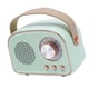 thumbnail image 1 of Altavoz Retro Vintage, Mini Altavoz Inalámbrico Portátil Con Sonido Cristalino, 5.0, Control De Perilla, De Cuero, Auxiliar, Emparejamiento TWS, Tarjeta U-Disk/TF, Soporte, 1 of 7