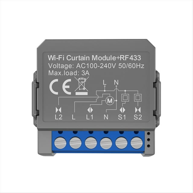 Tuya Smart WiFi Cortina Interruptor Persianas Interruptor RF433 Vida Inteligente Control Remoto Domótica