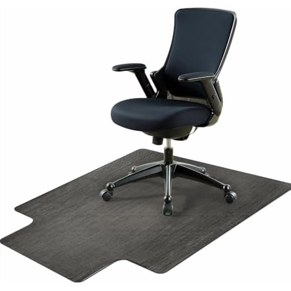 Office Chair Mat for Hardwood Floor, 36" x 48" Non-Slip Office Chair Mat for Rolling Chair, Heavy Duty Textilene Floor Protector for Hardwood Tile, Desk Computer Chair Mat for Home Office, Black
