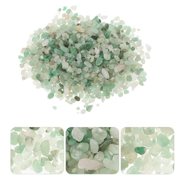 HAKIDZEL stone pebbles for aquarium Fish Tank Stone Decor Green Planter Decor 6 Packs