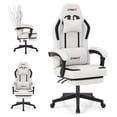 thumbnail image 1 of Gymax Gaming Chair w/ Headrest Reclining Backrest Lumber Support Linkage Armrests, 1 of 10
