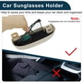 thumbnail image 4 of Estuche para Gafas de Sol para Coche Unique Bargains para Ford Puma MK2 2020-2025 Caja de Almacenamiento de Gafas de Sol Plástico ABS Beige 1 Juego, 4 of 7