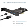thumbnail image 2 of 3X Tarjeta Pci-e A Usb 3.0 Pci Express Incluye 1 Puerto Usb C y 2 Puertos Usb A, Tarjeta Adaptadora M.2 Nvme A Pcie 3.0 con Soporte, 2 of 5
