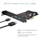 thumbnail image 2 of 3X Tarjeta Pci-e A Usb 3.0 Pci Express Incluye 1 Puerto Usb C y 2 Puertos Usb A, Tarjeta Adaptadora M.2 Nvme A Pcie 3.0 con Soporte, 2 of 5