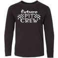 thumbnail image 3 of Inktastic Future Pit Crew Racing Flags Long Sleeve Youth T-Shirt, 3 of 5