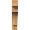 thumbnail image 2 of Ekena Millwork 4"W x 20"D x 20"H Westlake Block Rough Sawn Bracket, Western Red Cedar, 2 of 25