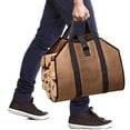 thumbnail image 2 of Mistaha Porte-Bûches de Bois Ciré en Toile, Porte-Bûches d'Extérieur, Sac Fourre-Tout pour Bûches, Sac de Transport pour Bois, 2 of 7