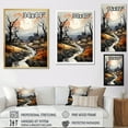 thumbnail image 4 of Designart "Riverside Countryside Cottage I" Countryside Floater Framed Canvas Wall Art, 4 of 5