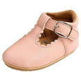 thumbnail image 4 of Gyratedream 0-18M Baby Girl Princess Leather Soft Crib Anti-slip First Walkers Shoes, 4 of 6